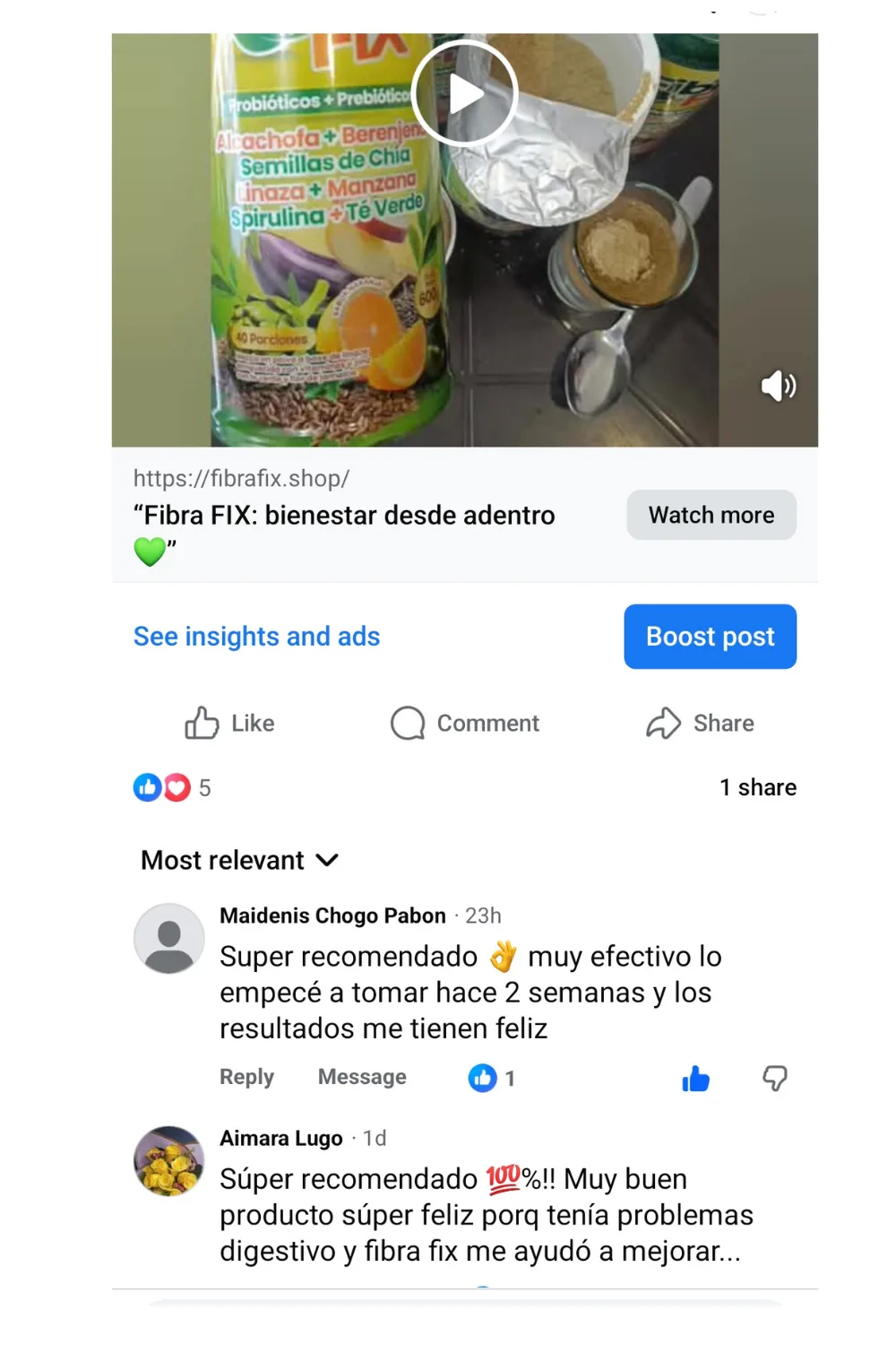 Testimonio de cliente Fibra Fix